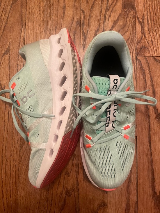 On Running Shoes - On Running | Women's ON Cloudsurfer blue/white sneaker-Size 8